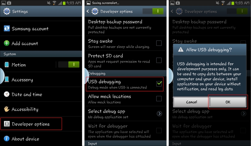 Debugging on Android