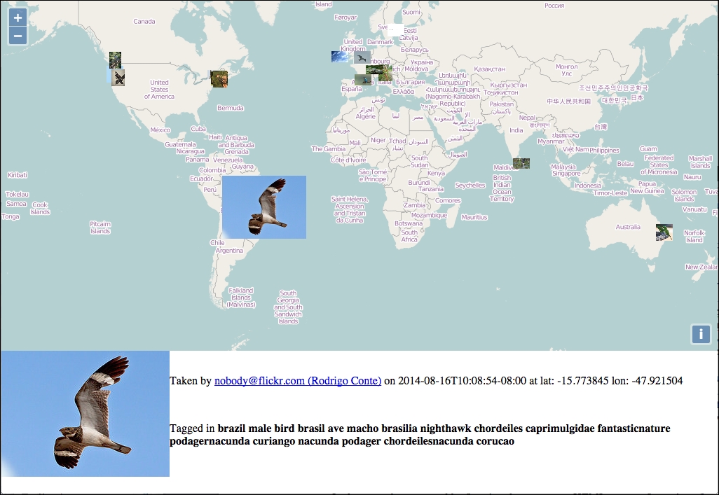 Time for action – displaying photo information