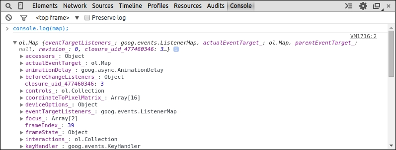 Time for action – interacting with a map