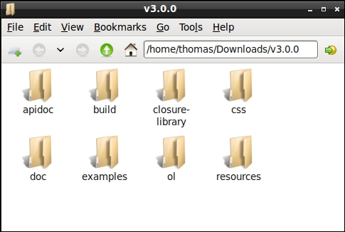 Time for action – downloading OpenLayers