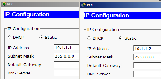 Creating a simple topology