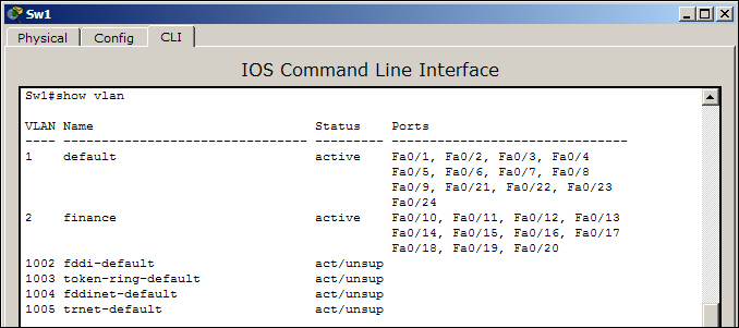 Creating VLANs and VTP domains