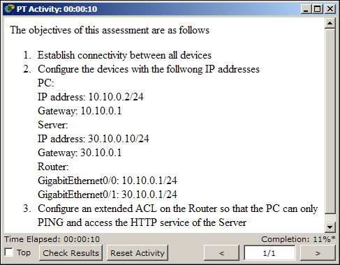 The welcome screen and instructions