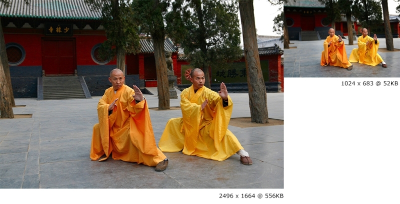 Compressing the image