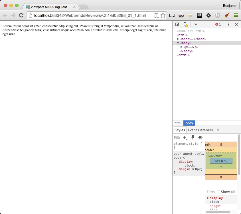 Viewing your work on the tag