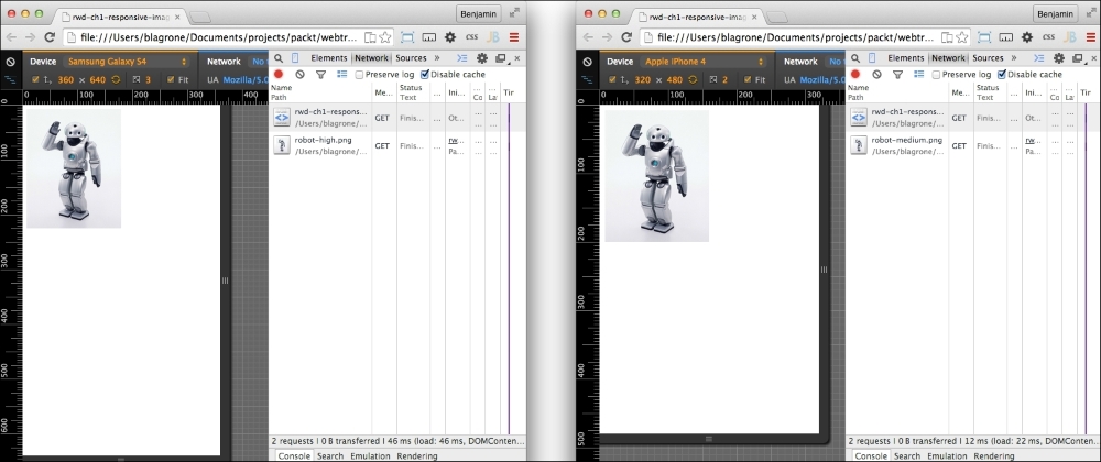 Viewing your responsive image