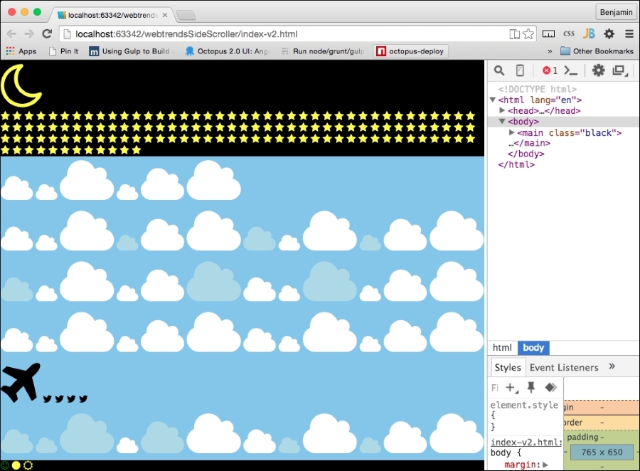 Clouds, birds, and airplanes