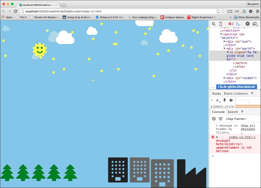 Smoothening the scroll