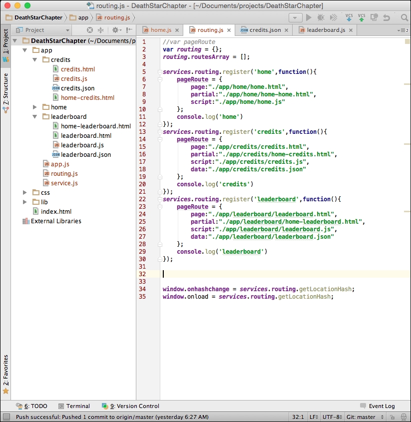 Adding the directories