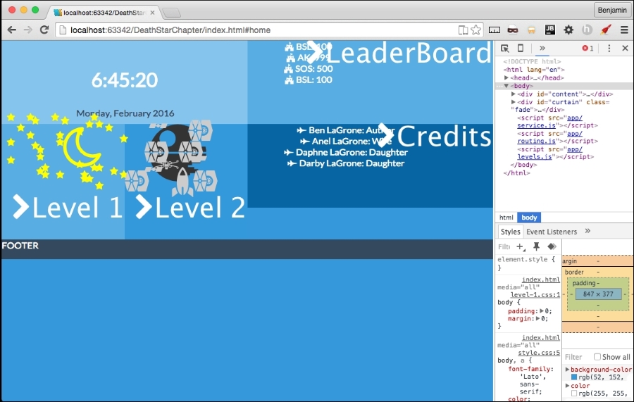 Adding final touches