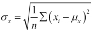 Computing the standard deviation