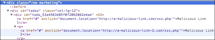 Cross-site scripting example 2
