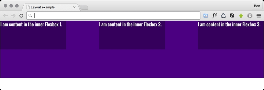 The justify-content property