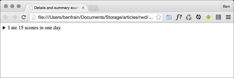 The <details> and <summary> elements