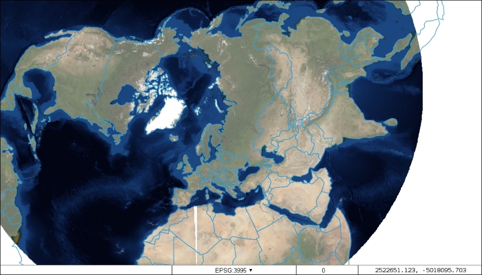 Changing the map's projection