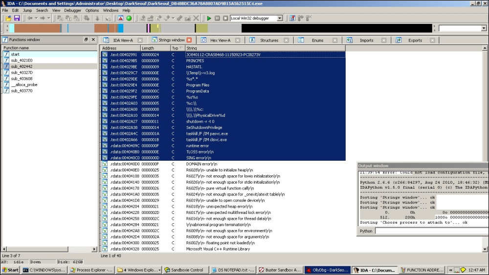Step 1 – fingerprinting