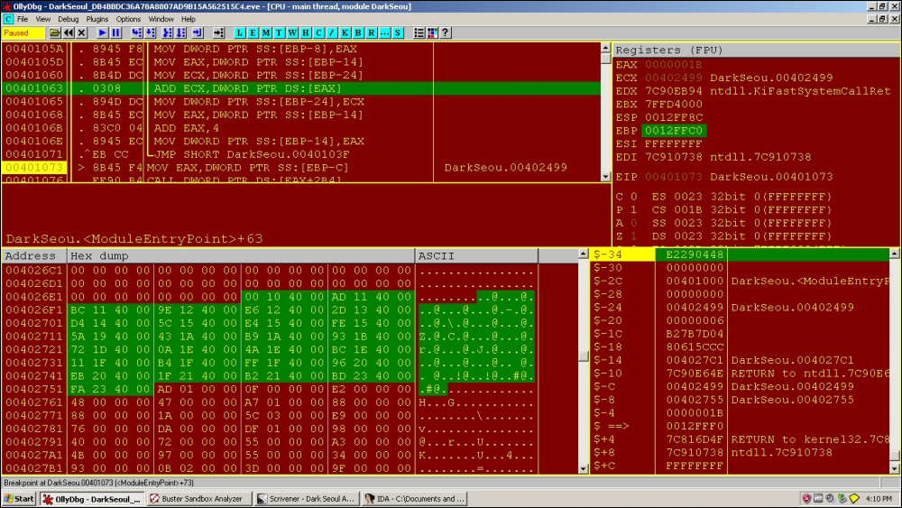 Obfuscation – a dynamic in-memory function pointers table