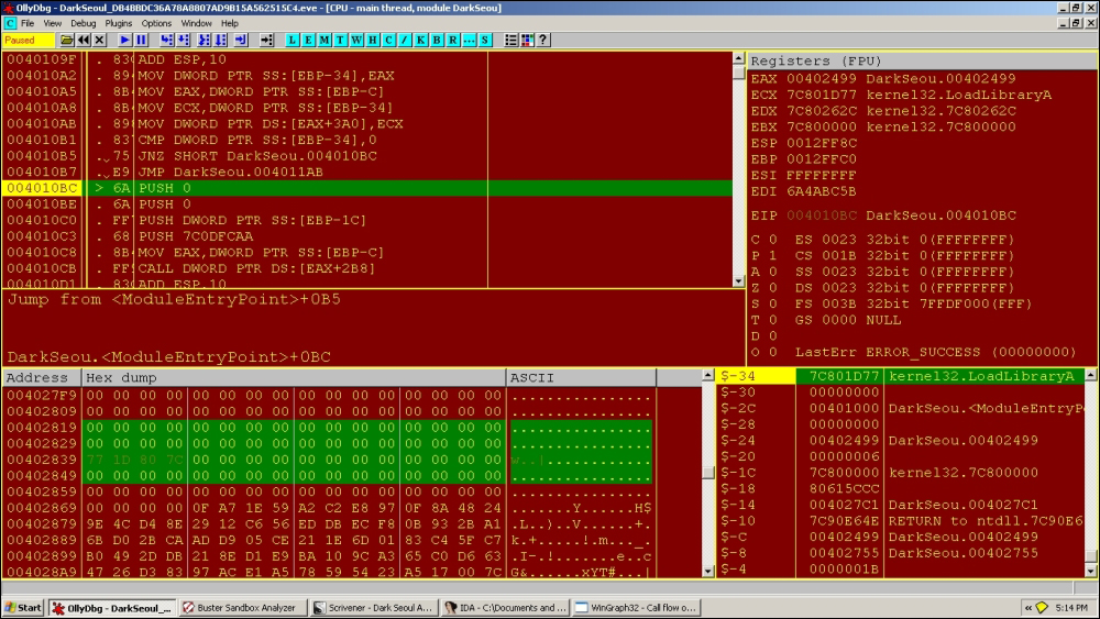 The PEB traversal code