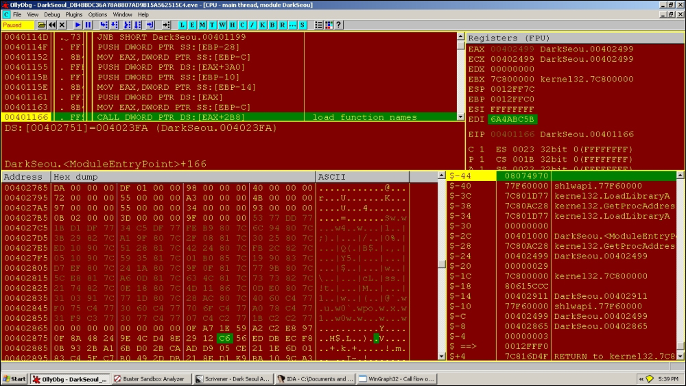 The PEB traversal code