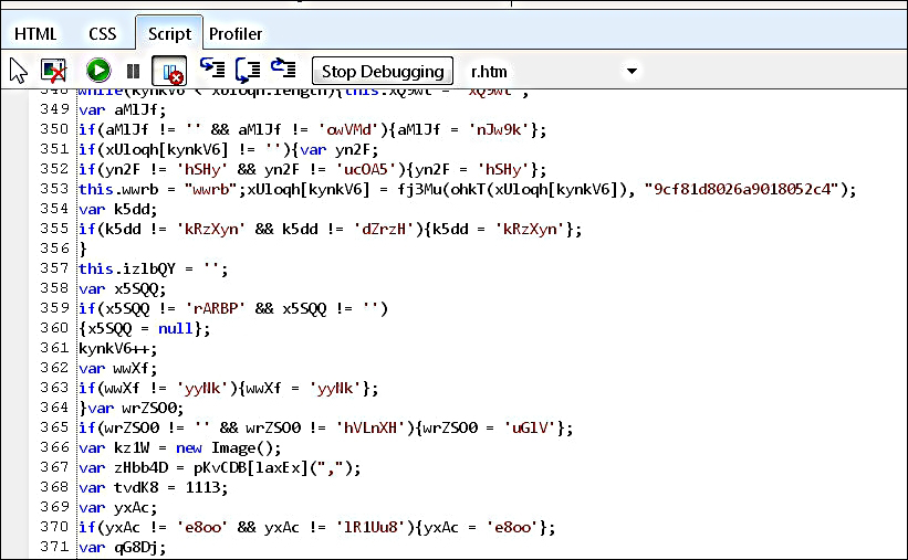 Preliminary dumping and analysis
