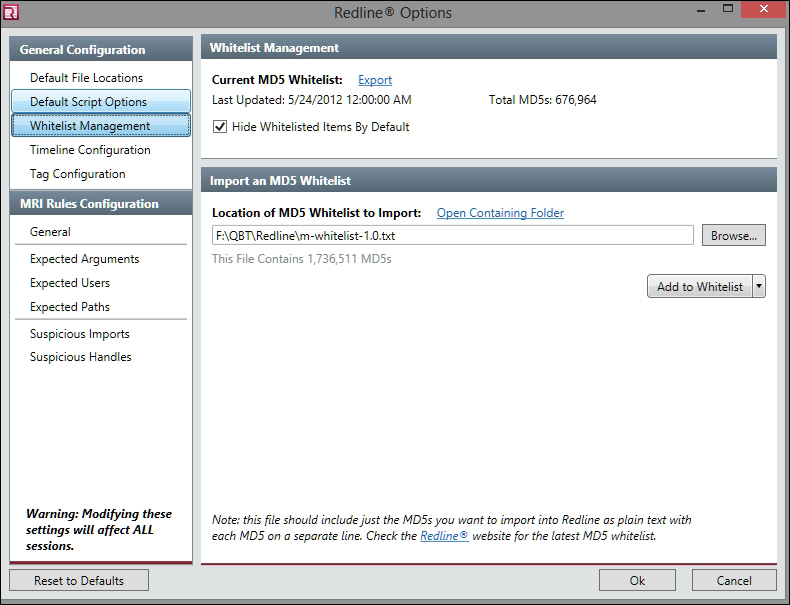 Redline – malware memory forensics