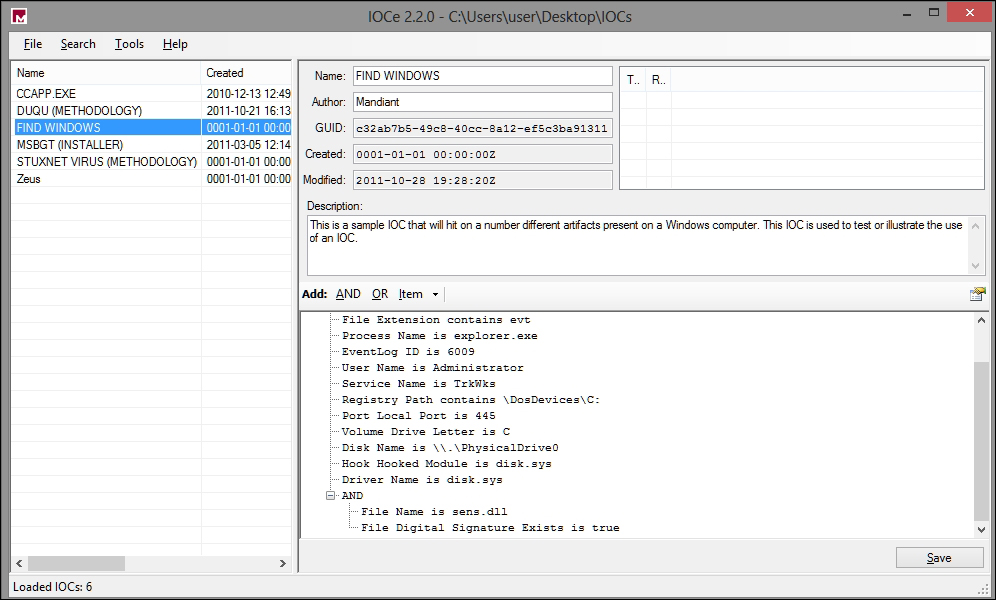 Redline – malware memory forensics
