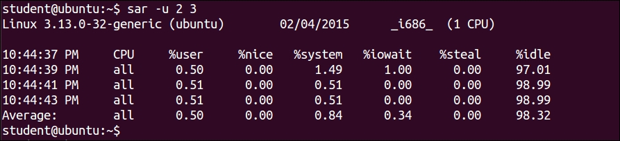 Process monitoring tools – top, iostat, and vmstat