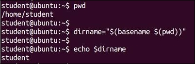 Command substitution