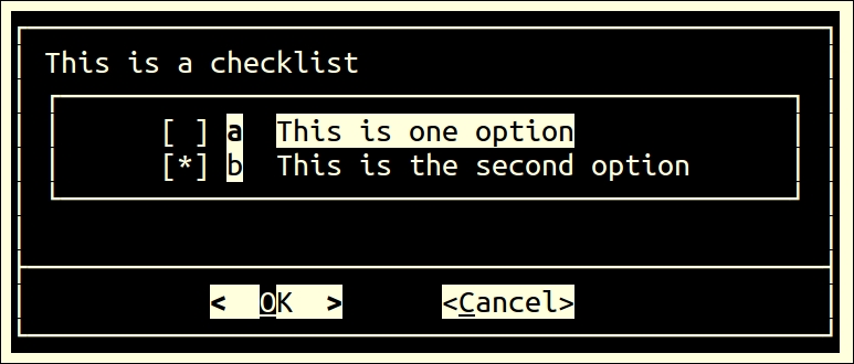 The checklist box (checklist)