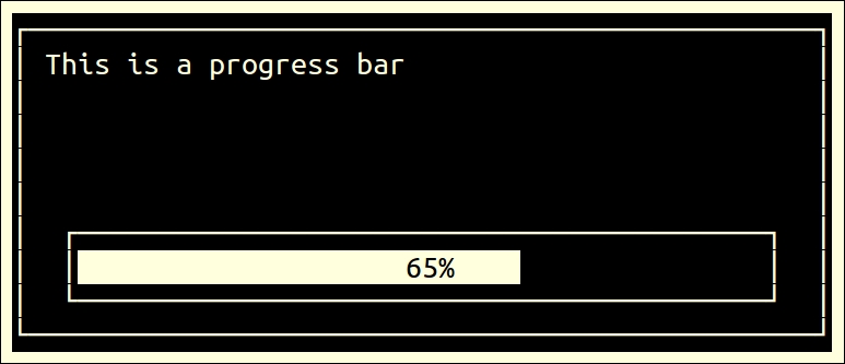 The progress meter box (gauge)