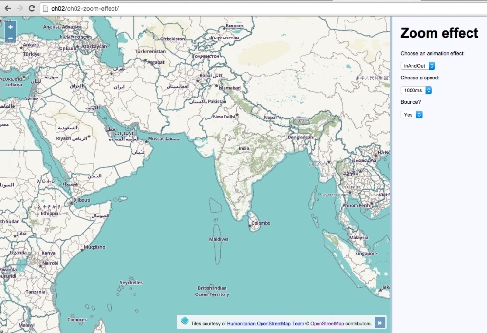 Changing the zoom effect