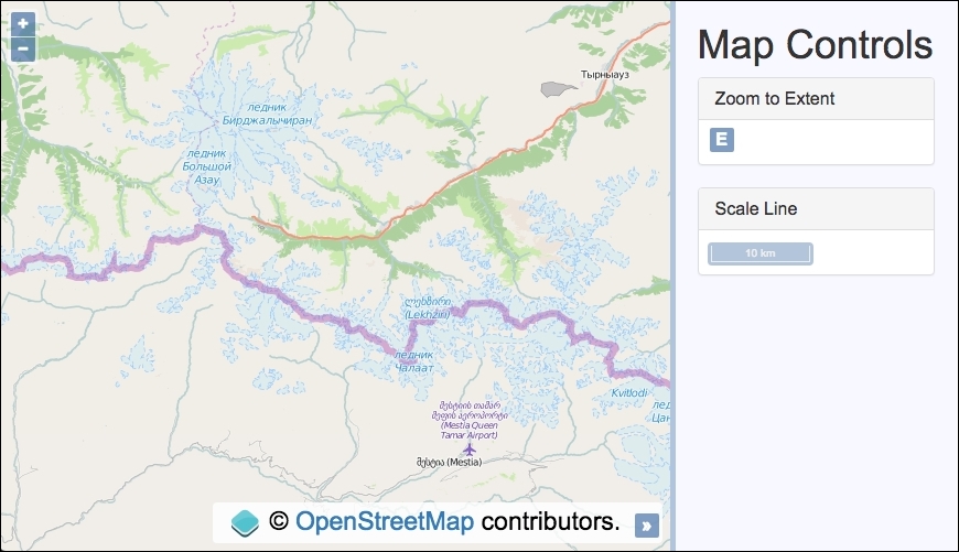 Placing controls outside the map