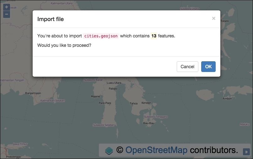 Adding features to the vector layer by dragging and dropping them