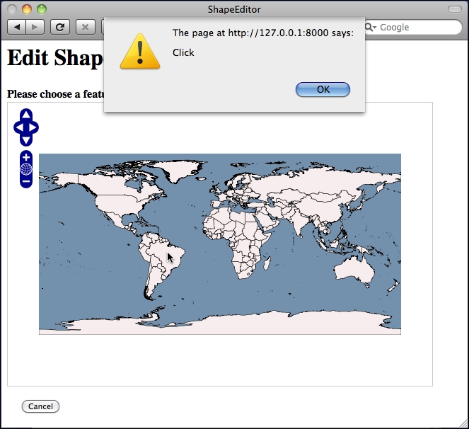 Intercepting mouse clicks