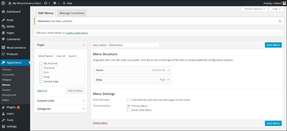 Preparing our test store
