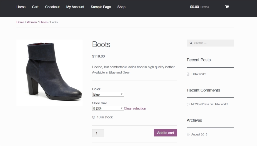 Setting up variable and grouped products