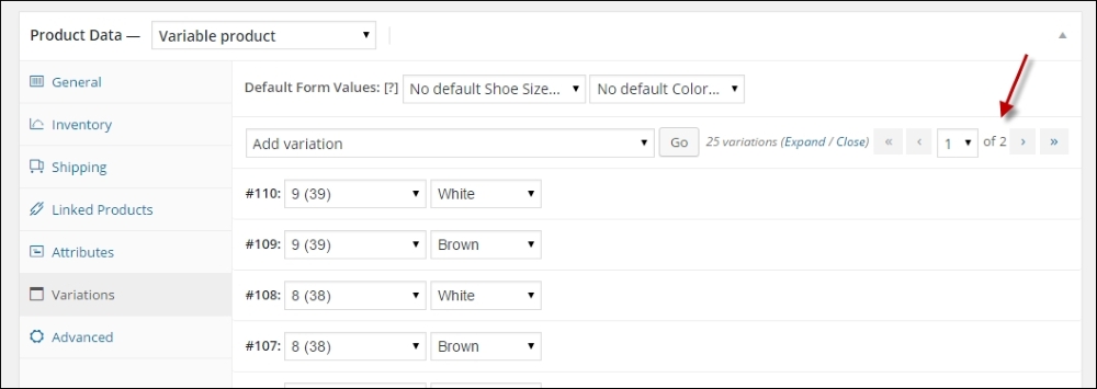 Setting up variable and grouped products