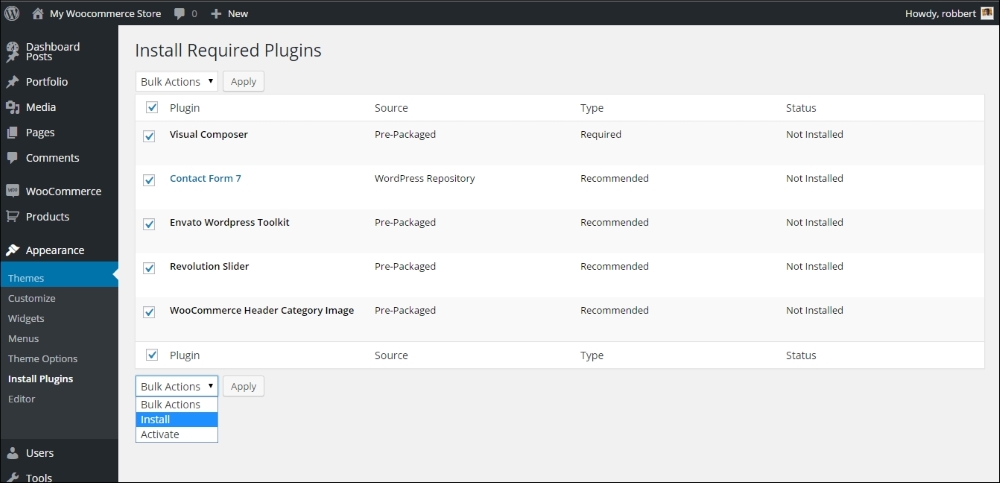 Installing a WooCommerce theme