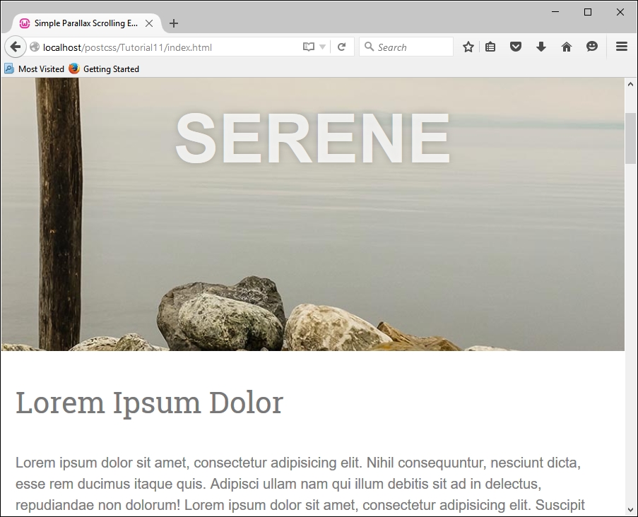 Beginning with plain CSS