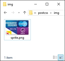 Demo – creating a credit card icon bar