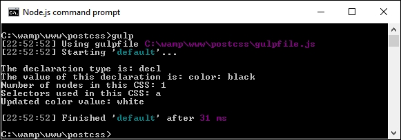 Formatting the output with the API