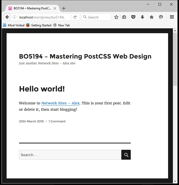Compiling and testing the changes