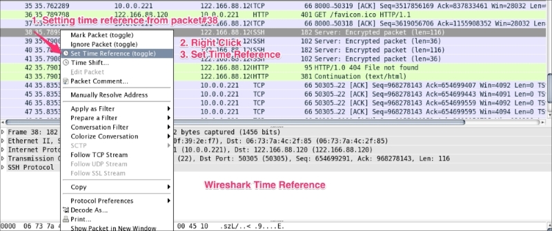 The Packet List pane