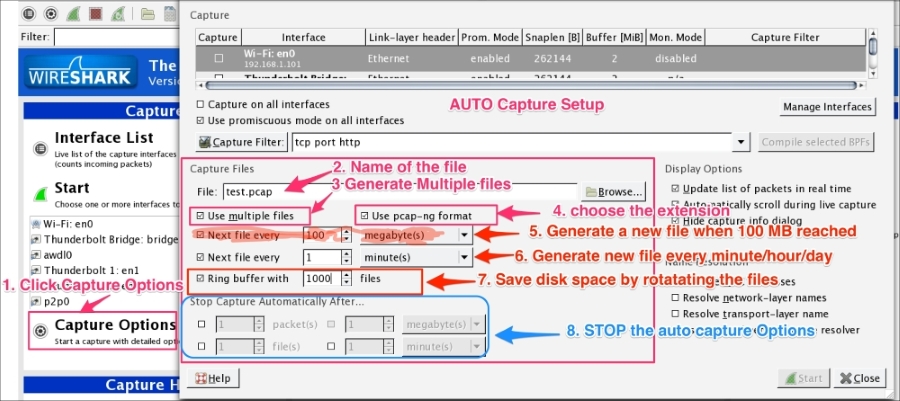Auto-capturing a file periodically