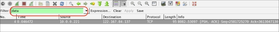 TCP data communication