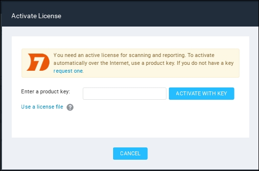 Logging in to the NeXpose community