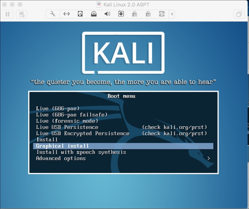 Installing Kali on a physical machine
