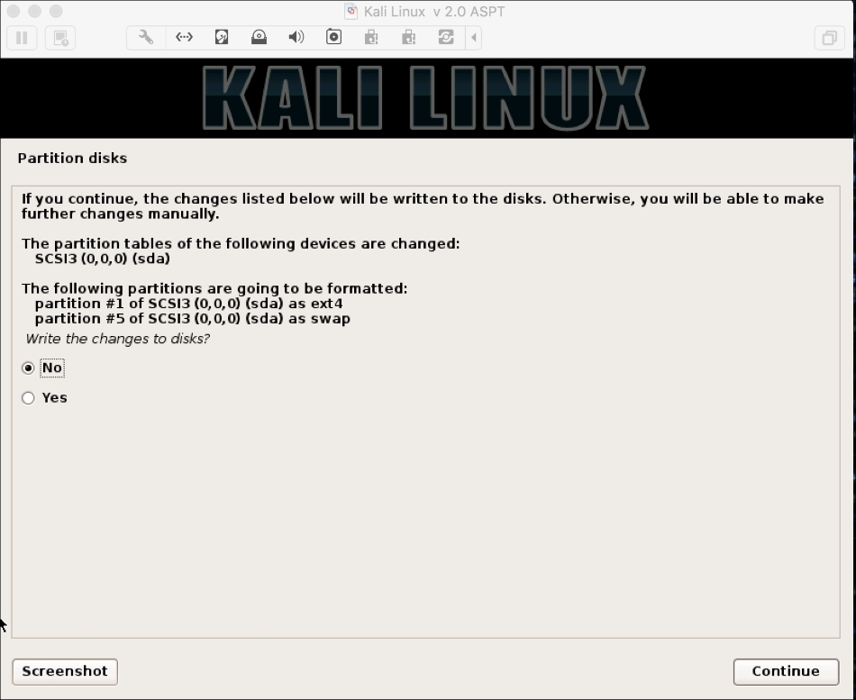 Installing Kali on a physical machine