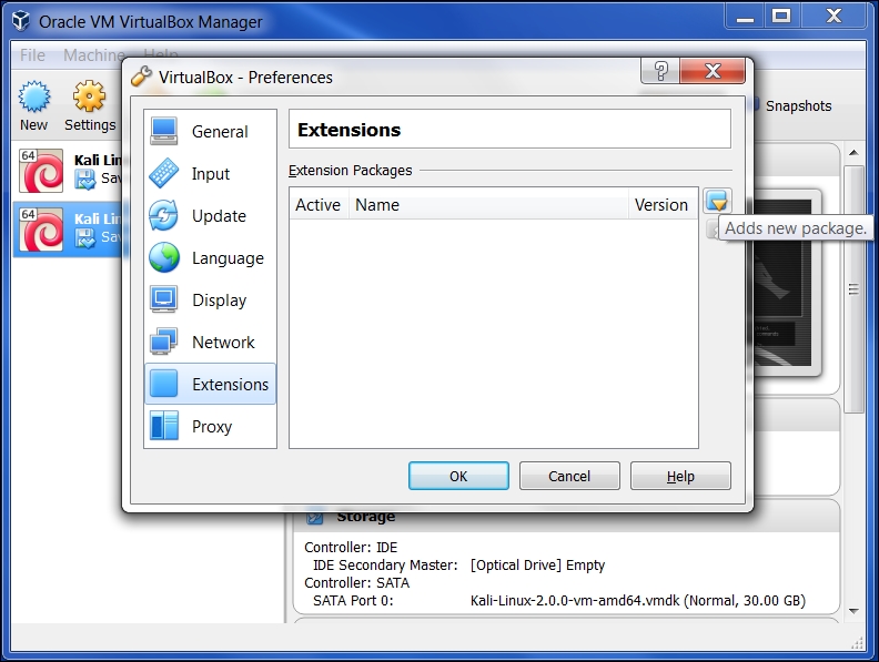 Installing Kali Linux in a virtual machine using the provided Kali Linux VM image