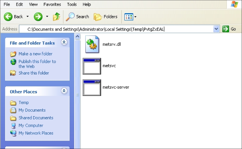 The meterpreter backdoor